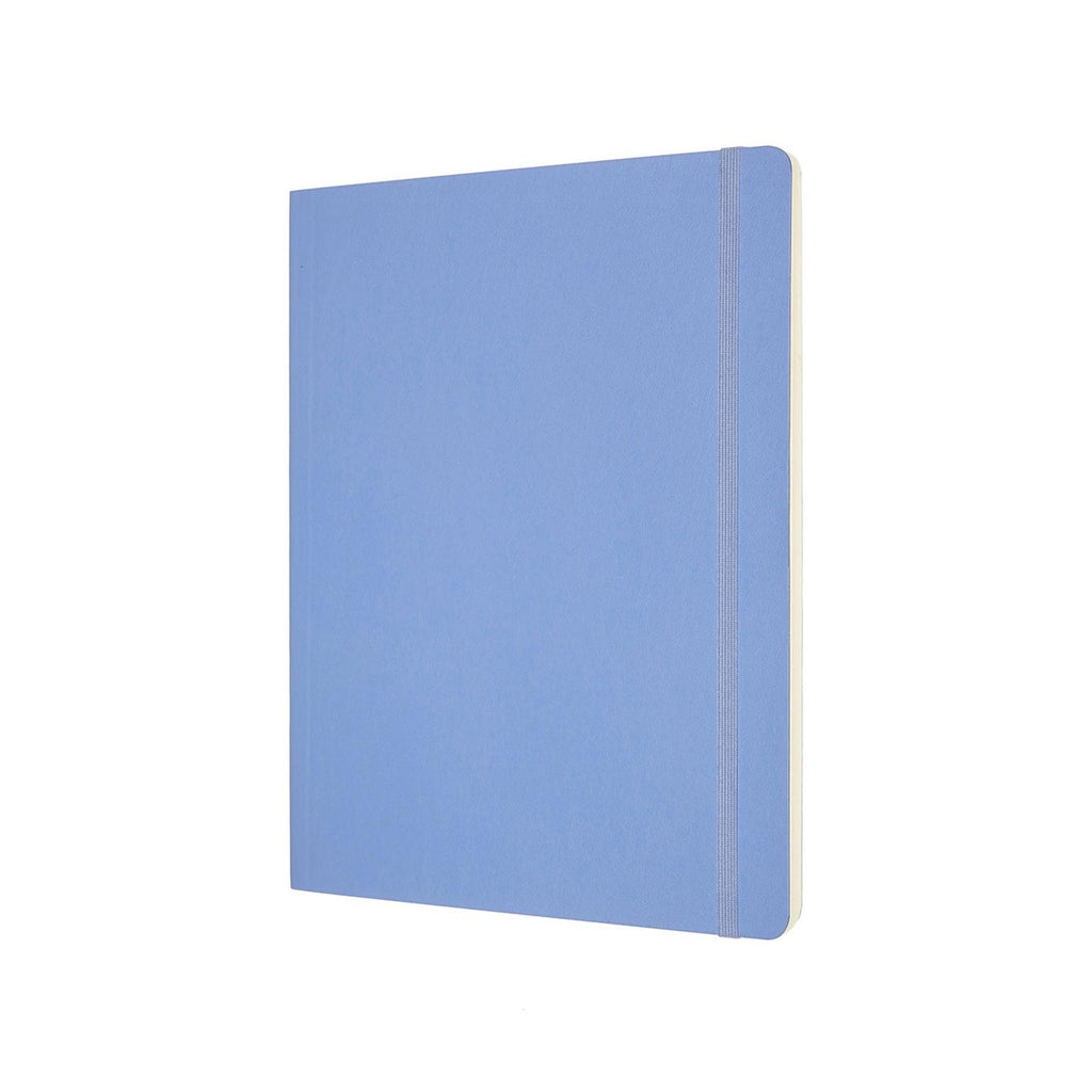 Carnet Classique Xl 19X25 - Pages Blanches - Bleu Hortensia