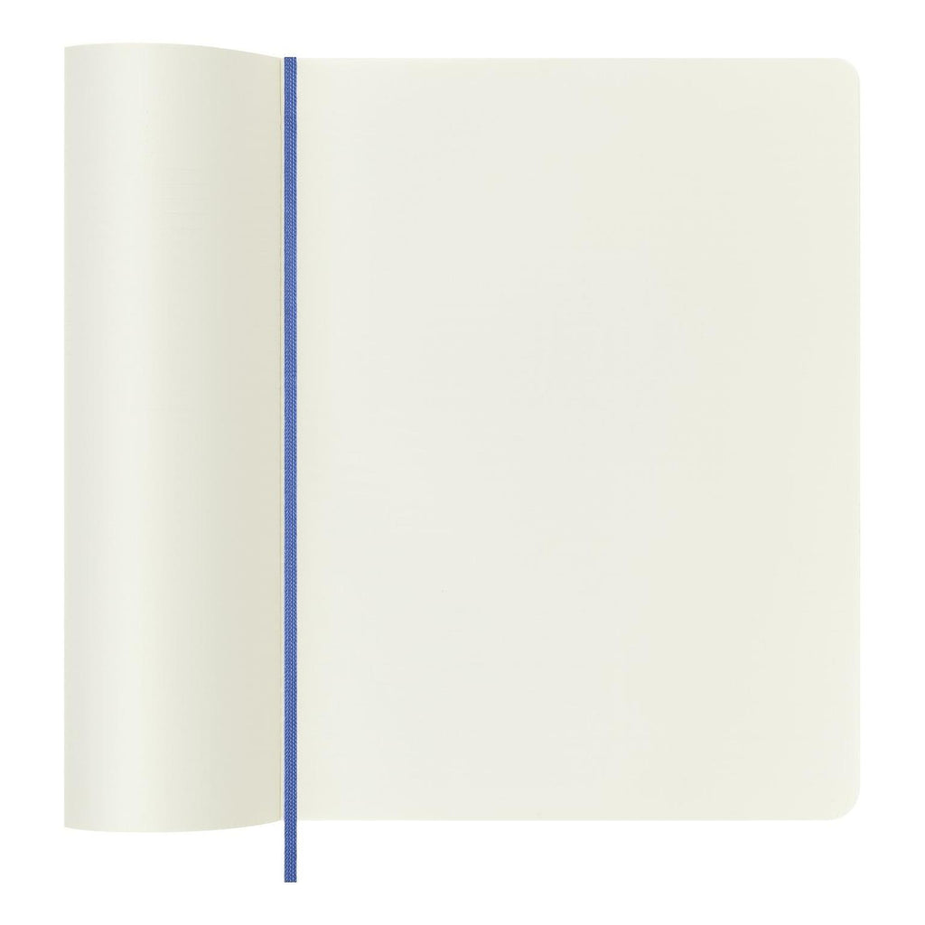 Carnet Classique Xl 19X25 - Pages Blanches - Bleu Hortensia