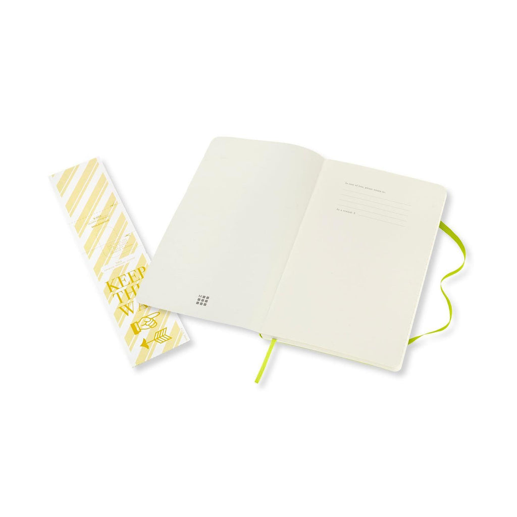 Carnet Classique Large 13X21 - Pages Lignées - Vert Citron