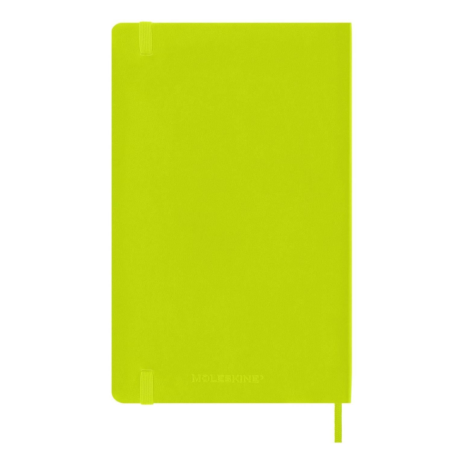Carnet Classique Large 13X21 - Pages Lignées - Vert Citron