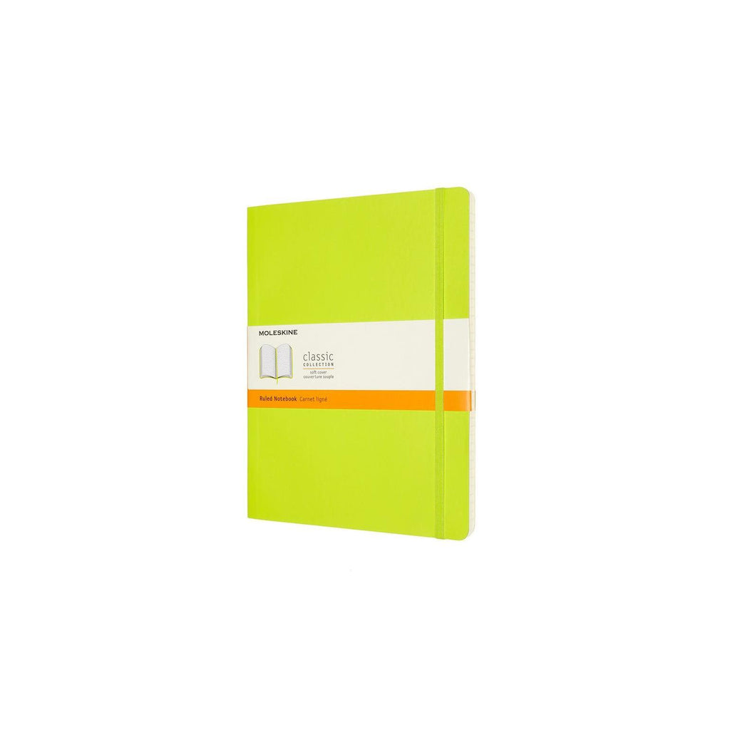Carnet Classique Xl 19X25 - Pages Lignées - Vert Citron
