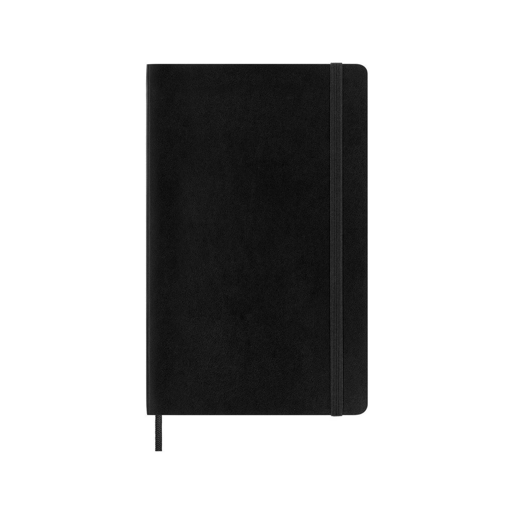 Carnet Classique Large 13X21 - Mixte (Lignées-Blanches) - Noir