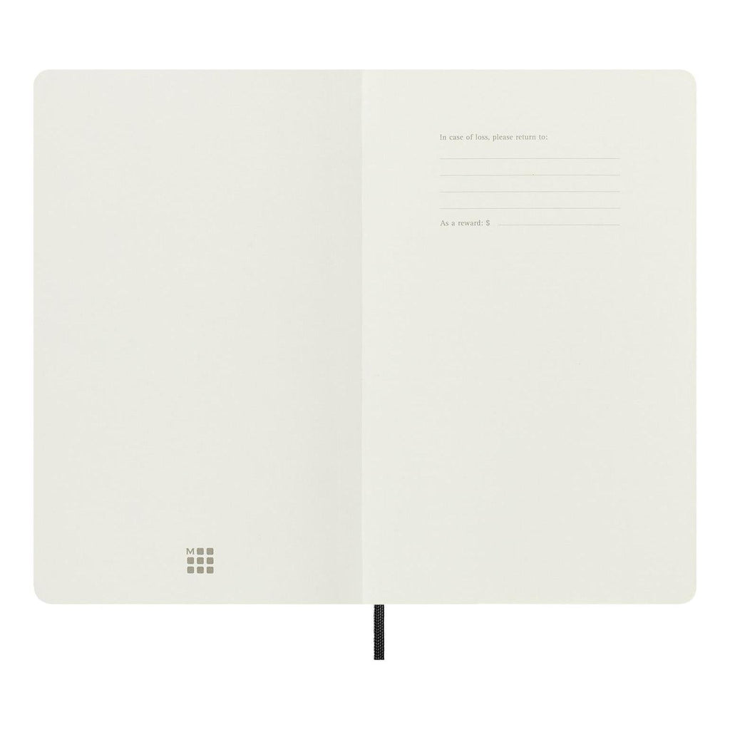 Carnet Classique Large 13X21 - Mixte (Lignées-Blanches) - Noir