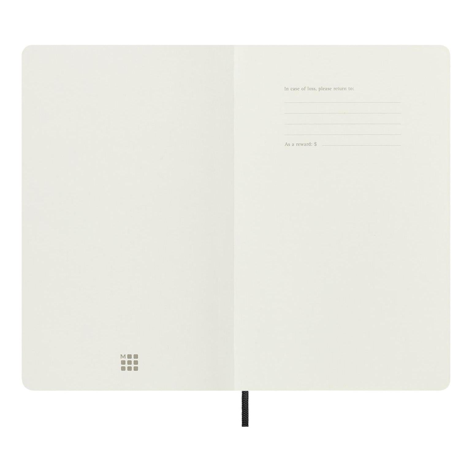Carnet Classique Large 13X21 - Mixte (Lignées-Blanches) - Noir