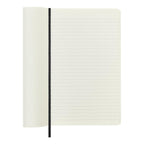 Carnet Classique Large 13X21 - Mixte (Lignées-Blanches) - Noir