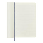 Carnet Classique Large 13X21 - Mixte (Lignées-Blanches) - Bleu Saphir