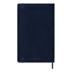 Carnet Classique Large 13X21 - Mixte (Lignées-Blanches) - Bleu Saphir