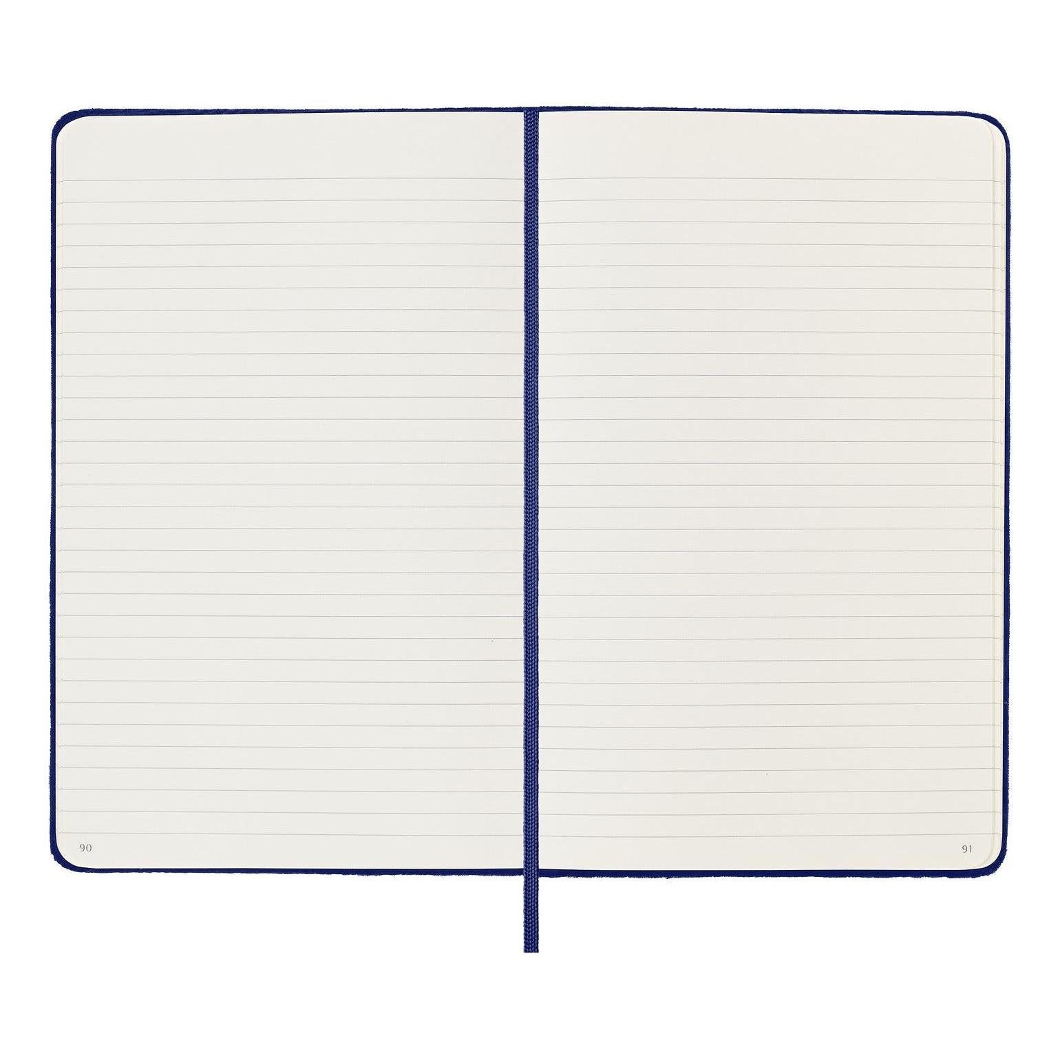 Cuaderno Textil Large 13X21 - Páginas Rayadas - Violeta Iris