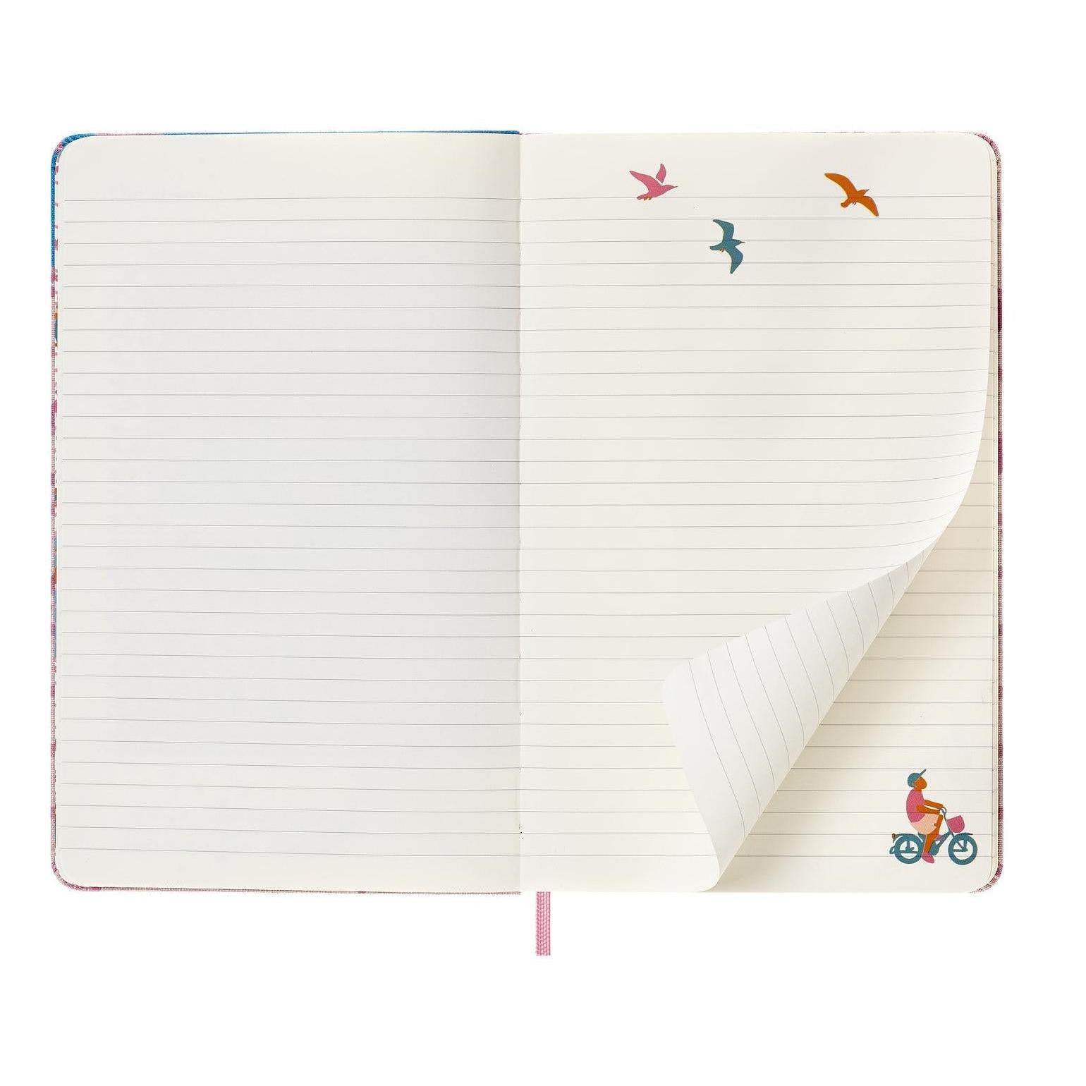 Carnet Édition Limitée Large 13X21 - Pages Lignées - Vélo