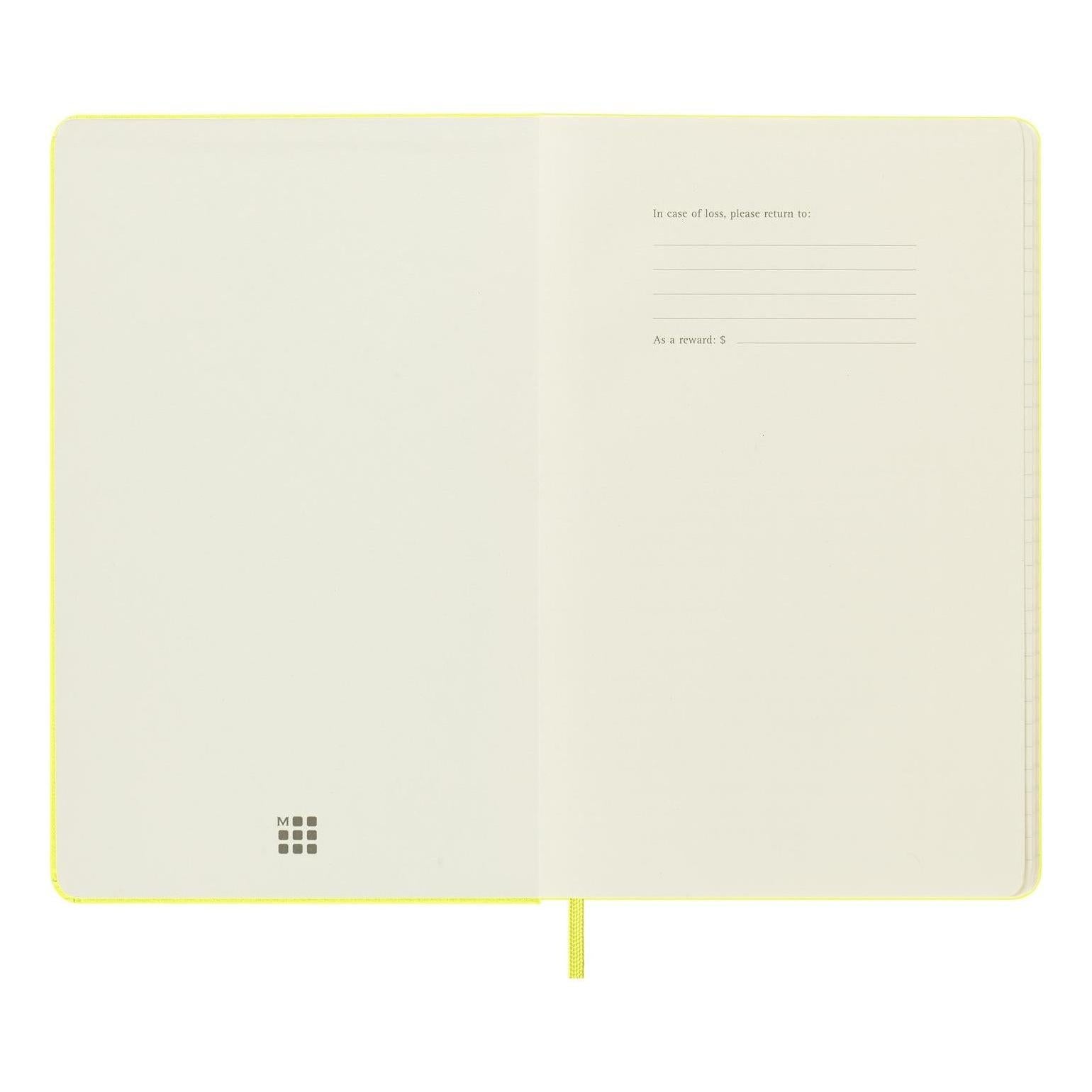 Carnet Classique Large 13X21 - Pages Lignées - Jaune Paille