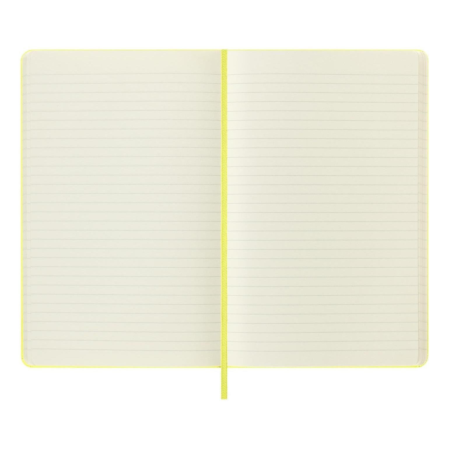 Carnet Classique Large 13X21 - Pages Lignées - Jaune Paille