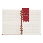 Agenda Spirale Sans Dates Xl 20,4X25,2 - Sans Dates - Rouge Cerise