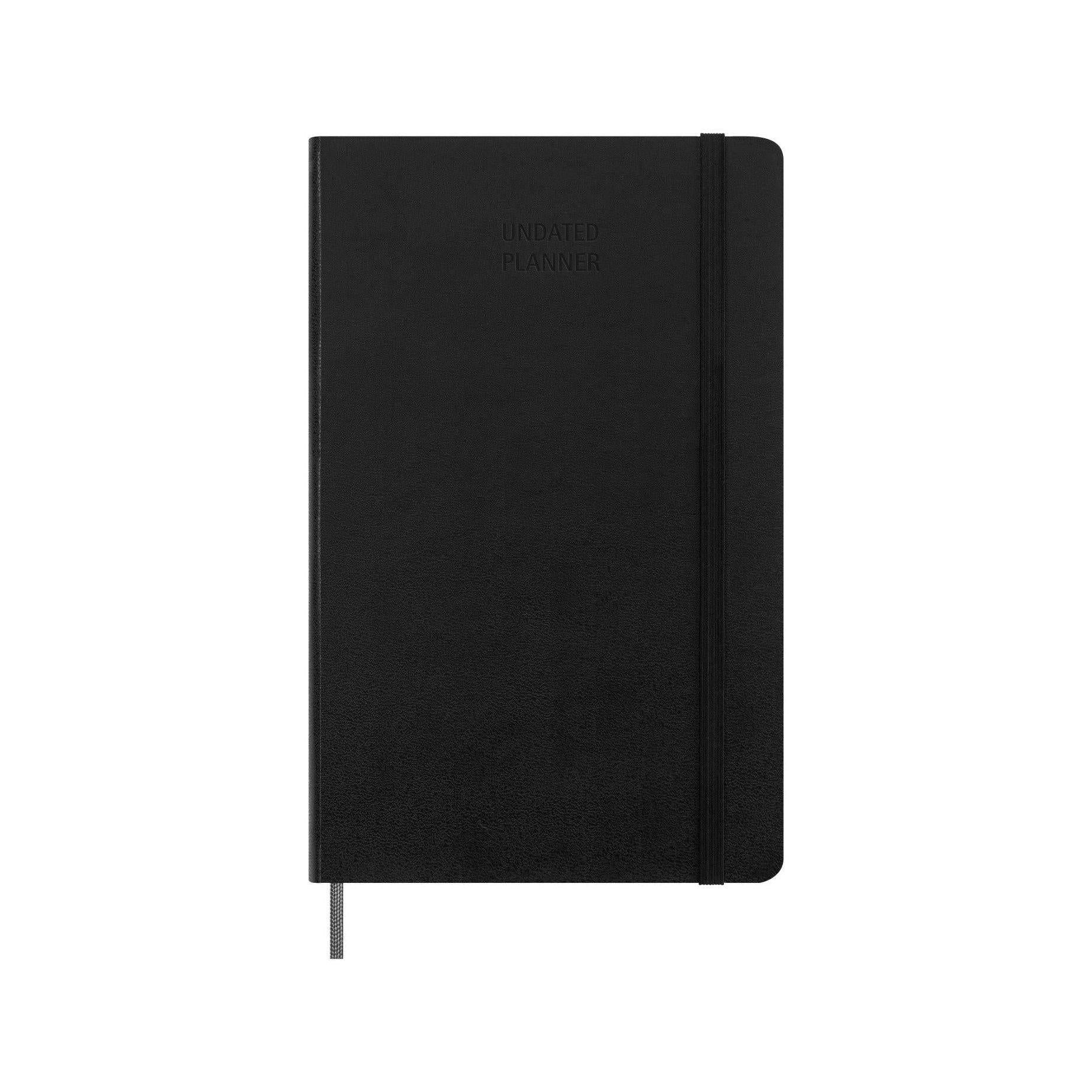 Agenda Sans Dates Large 13X21 - Sans Dates - Noir