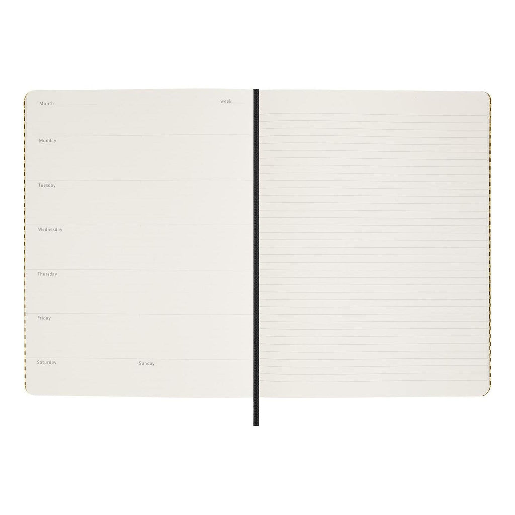Agenda Sans Dates Xl 20,4X25,2 - Sans Dates - Or