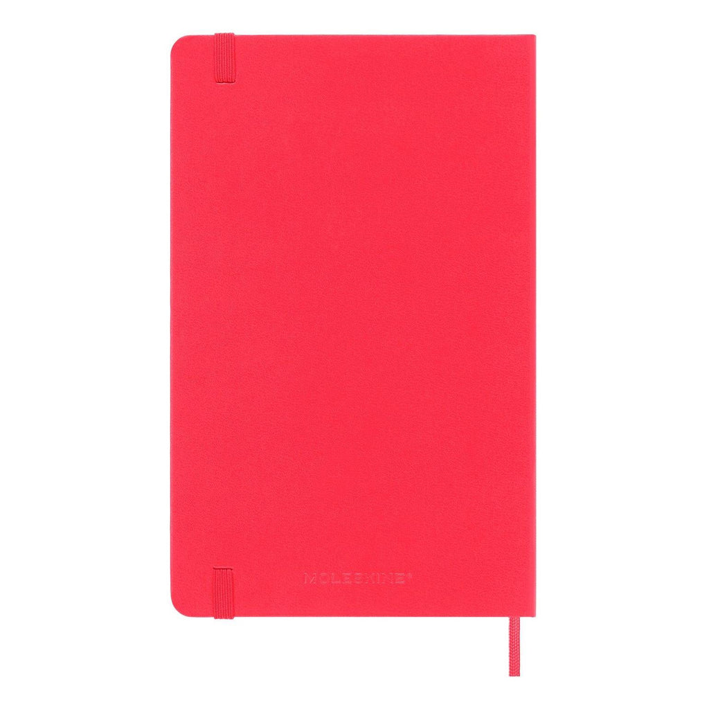 Carnet Classique Large 13X21 - Pages Lignées - Rouge Géranium
