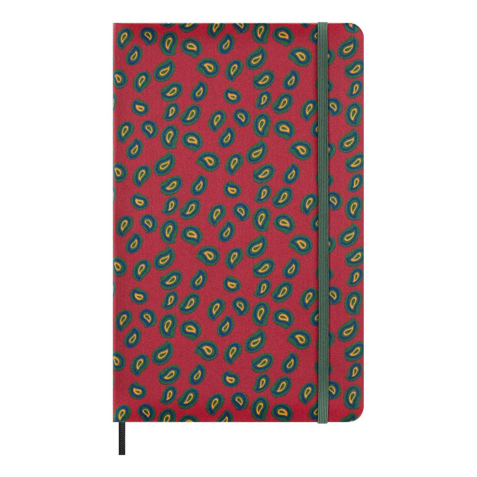 Limited Edition Notebook Large 13X21 - Lined Pages - Bordeaux Paisley Pattern