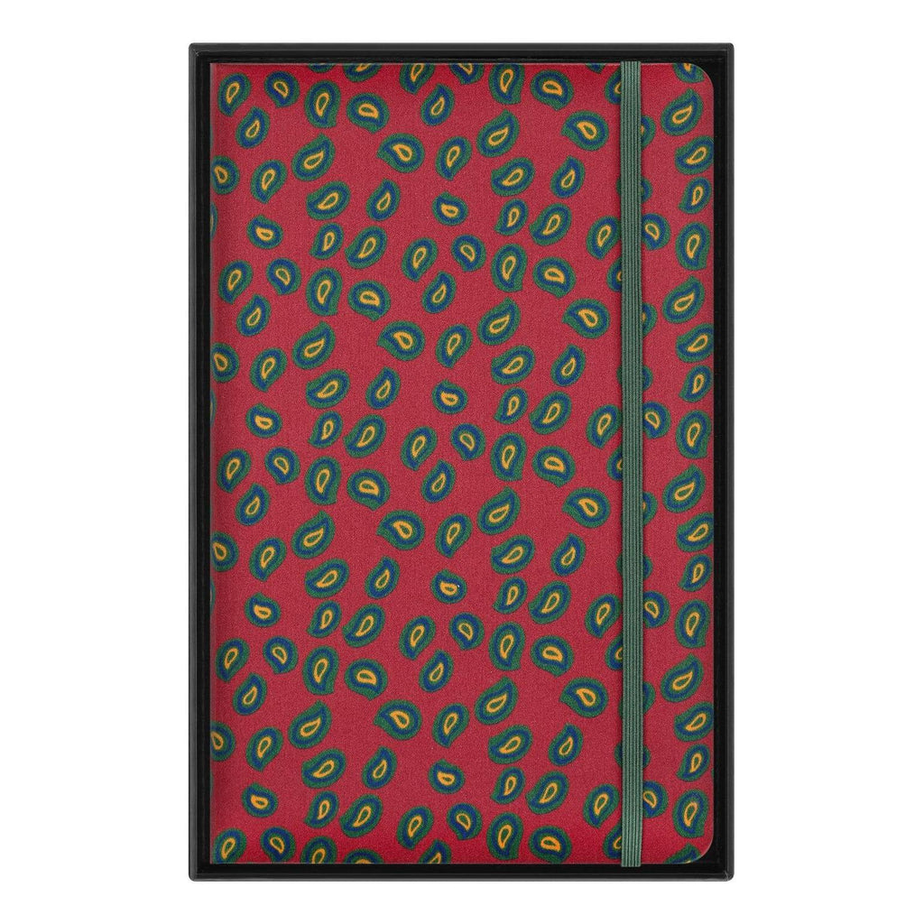 Limited Edition Notebook Large 13X21 - Lined Pages - Bordeaux Paisley Pattern
