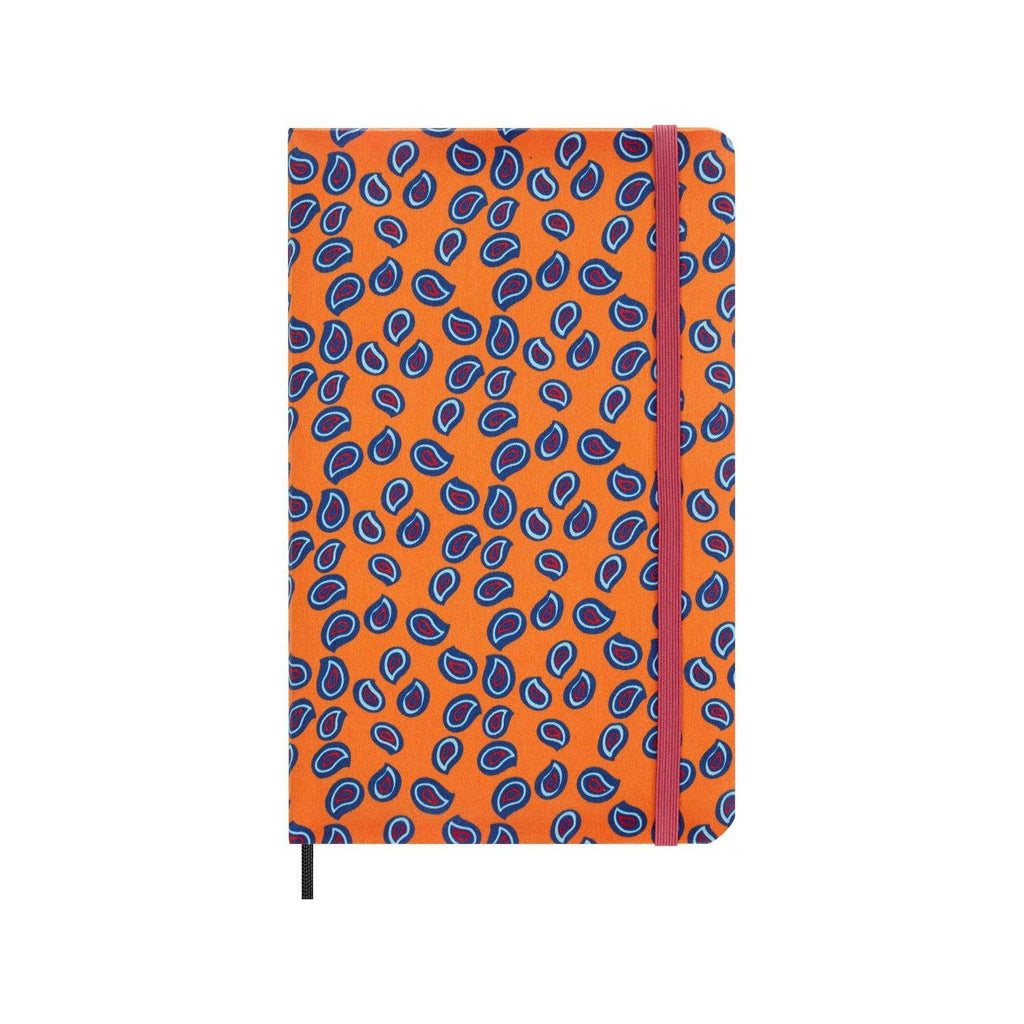 Agenda Sans Dates Large 13X21 - Sans Dates - Motif Paisley Orange