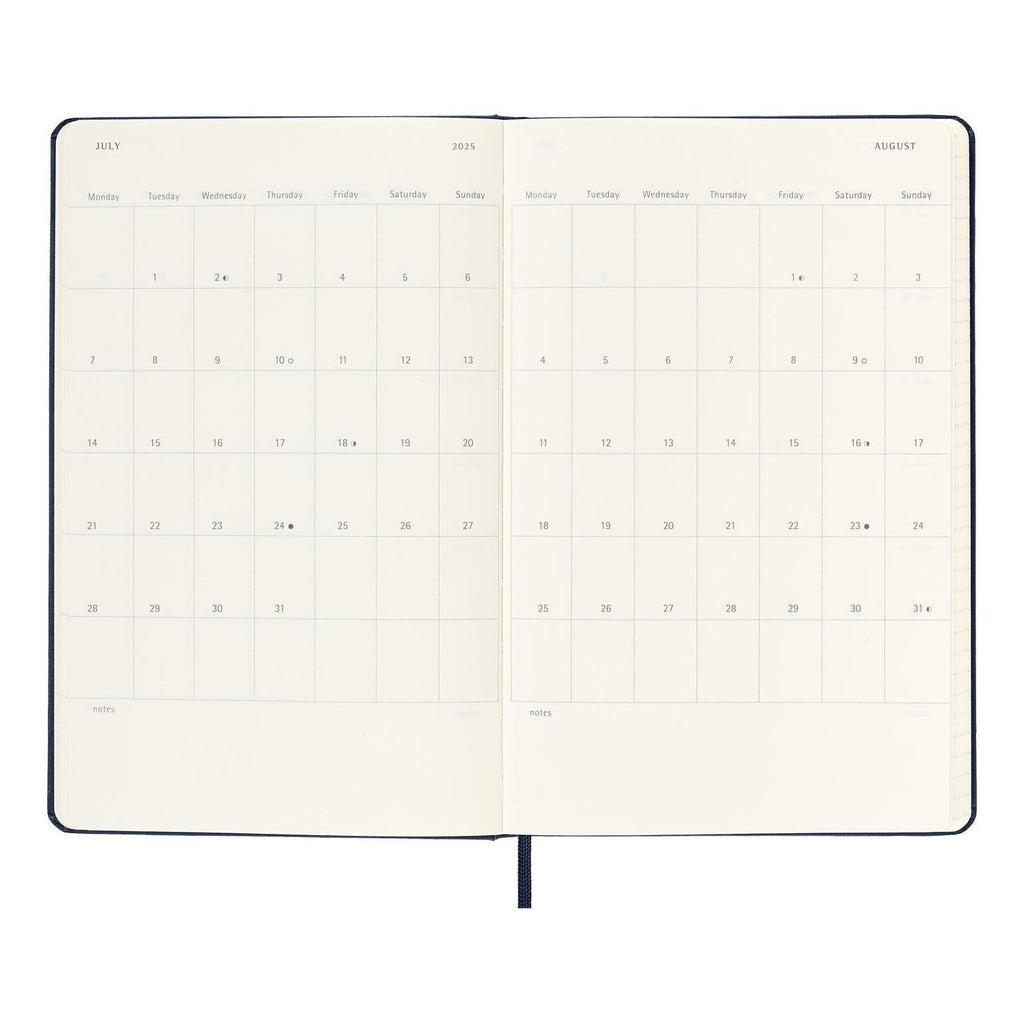 Agenda 12 Mois Classique Large 13X21 - Journalier - Noir