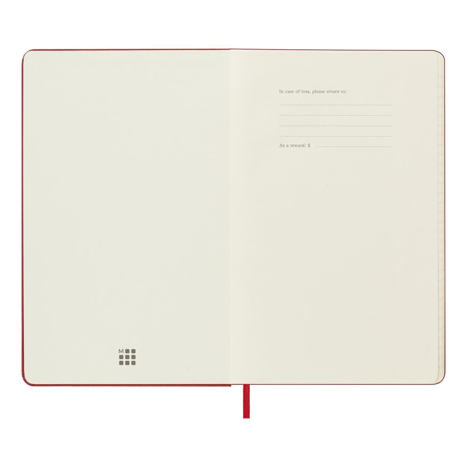 Agenda 12 Mois Classique Large 13X21 - Journalier - Rouge Écarlate