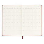 Agenda 12 Mois Classique Large 13X21 - Journalier - Rouge Écarlate