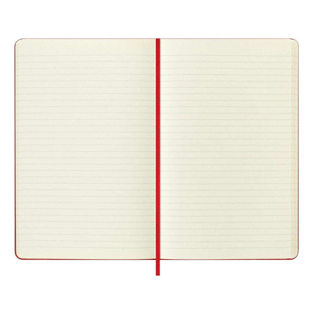 Carnet Fêtes Large 13X21 - Pages Lignées - Rouge Écarlate