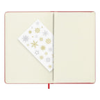 Carnet Fêtes Large 13X21 - Pages Lignées - Rouge Écarlate