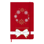 Carnet Fêtes Large 13X21 - Pages Lignées - Rouge Écarlate