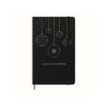 Carnet Fêtes Large 13X21 - Pages Lignées - Noir
