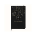 Carnet Fêtes Large 13X21 - Pages Lignées - Noir