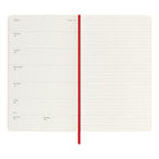 Agenda 18 Mois Classique Large 13X21 - Carnet Hebdomadaire - Rouge Écarlate