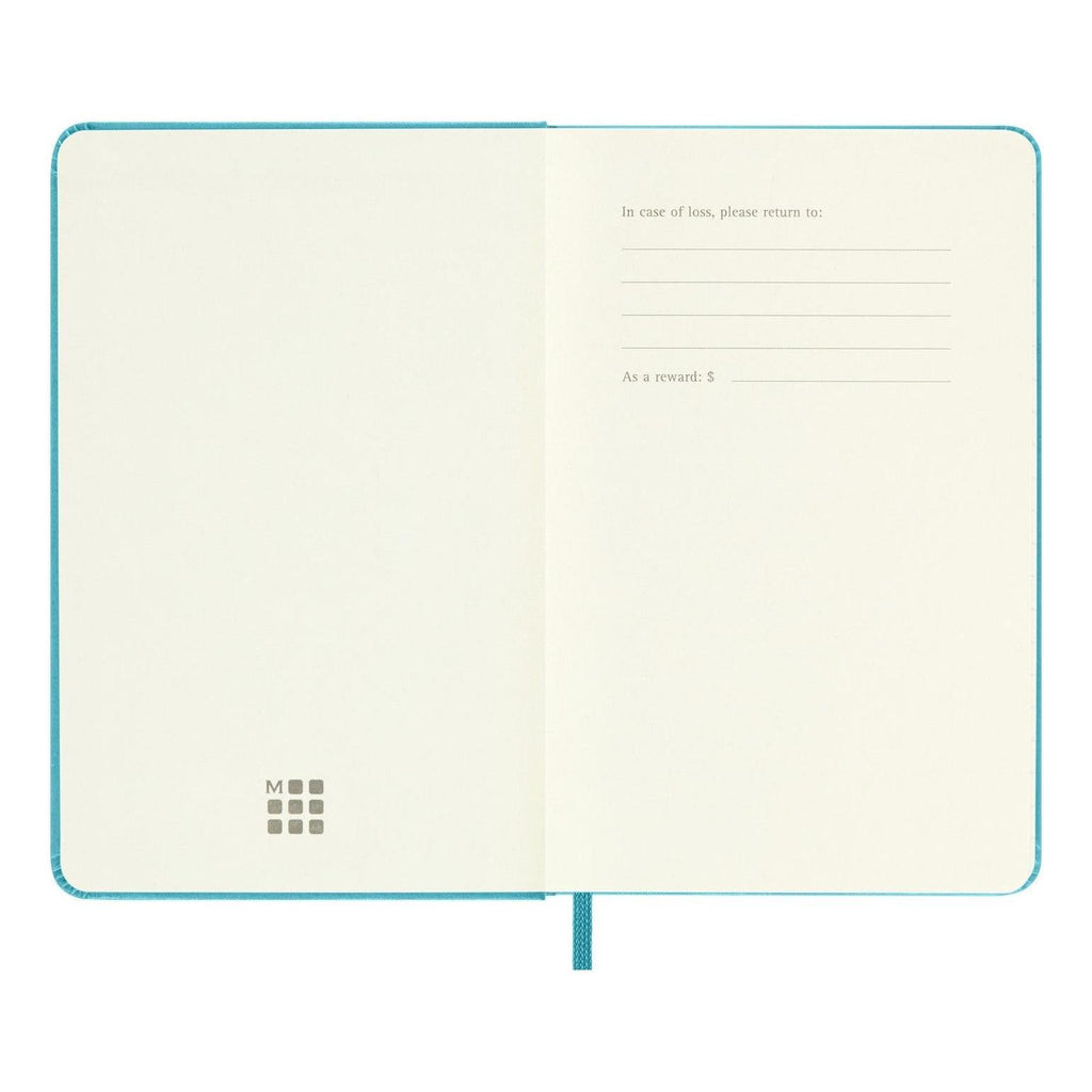Carnet Classique Pocket 9X14 - Pages Lignées - Bleu Récif