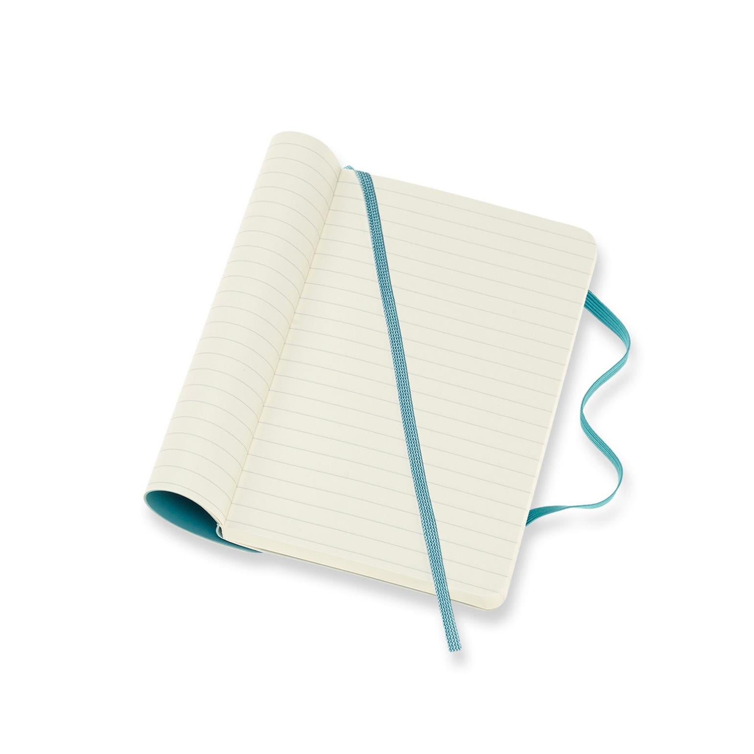 Carnet Classique Pocket 9X14 - Pages Lignées - Bleu Récif