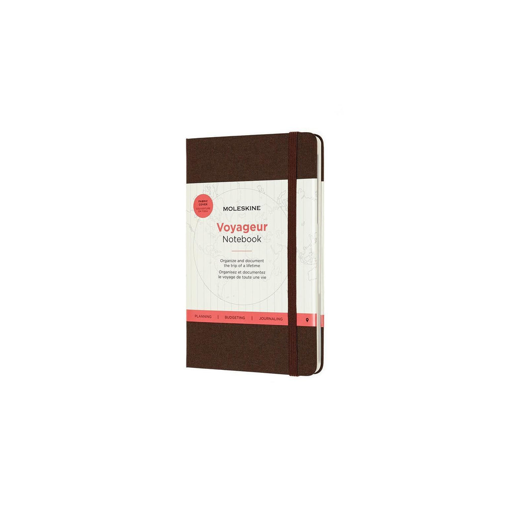 Carnet Voyageur Medium 11.5X18 - Texte - Brun Café