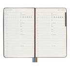 Carnet Voyageur Medium 11.5X18 - Texte - Brun Café
