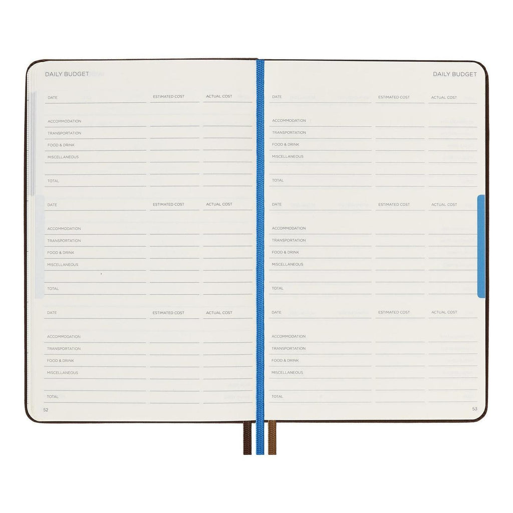 Carnet Voyageur Medium 11.5X18 - Texte - Brun Café
