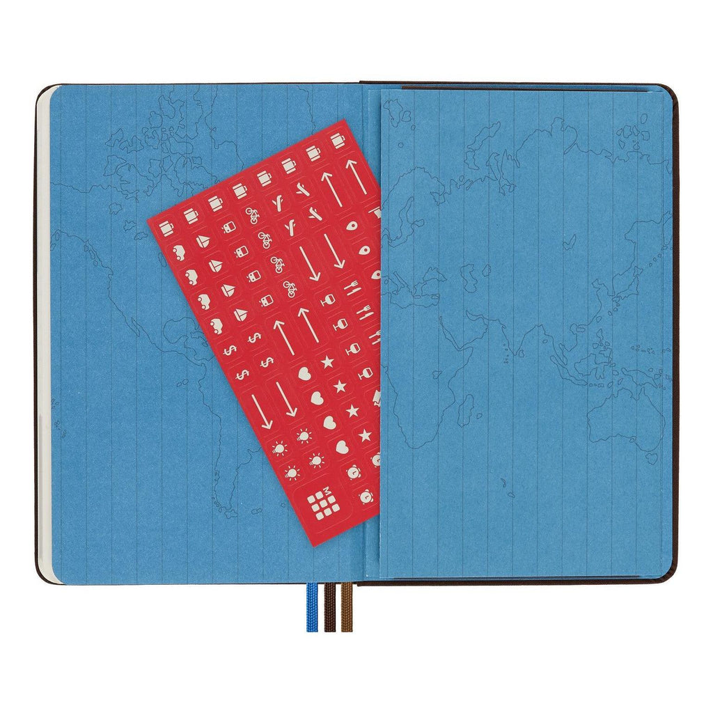Carnet Voyageur Medium 11.5X18 - Texte - Brun Café