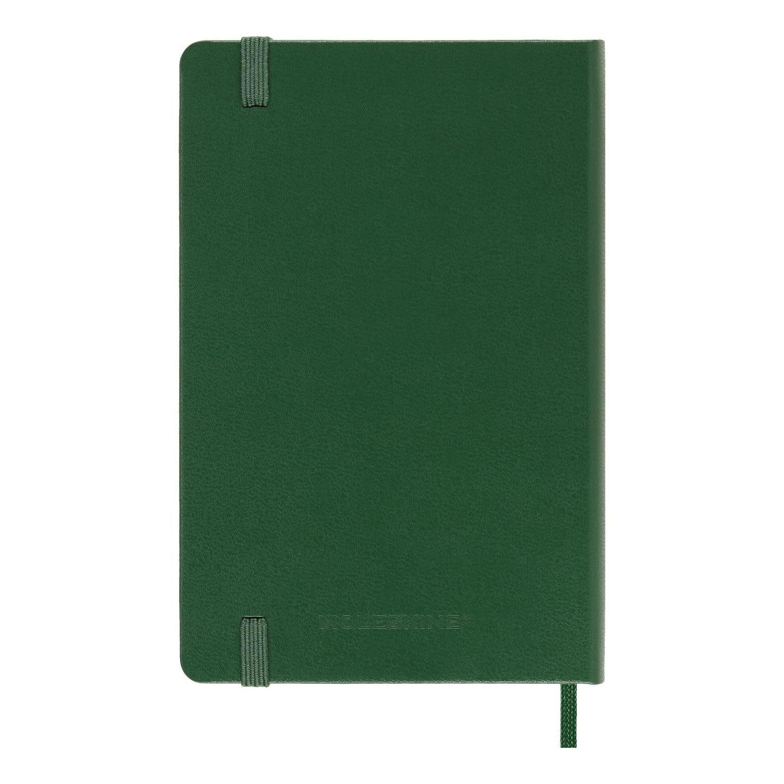 Carnet Classique Pocket 9X14 - Pages Quadrillées - Vert Myrte