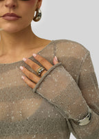 Pull Ace Striped Sheer
