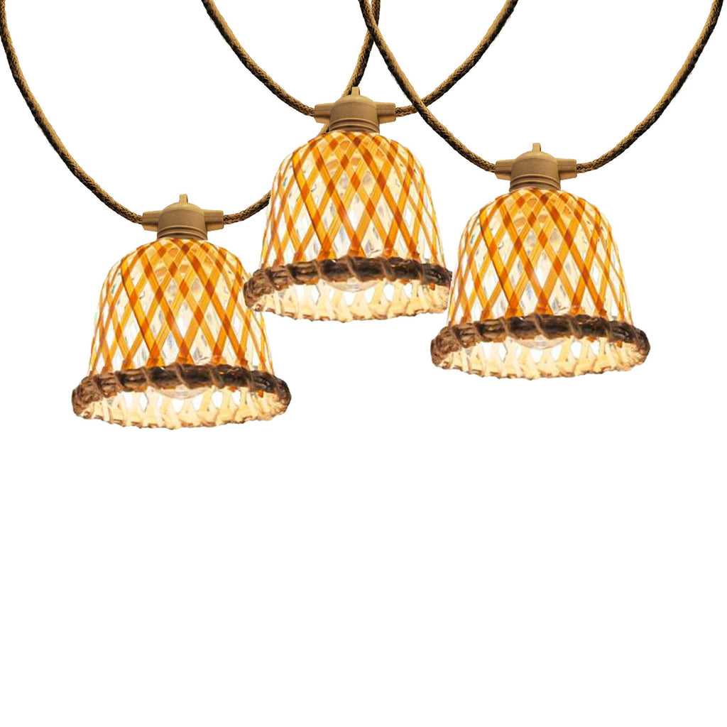 Maly - Hybrid Solar String Light - Bamboo - Beige