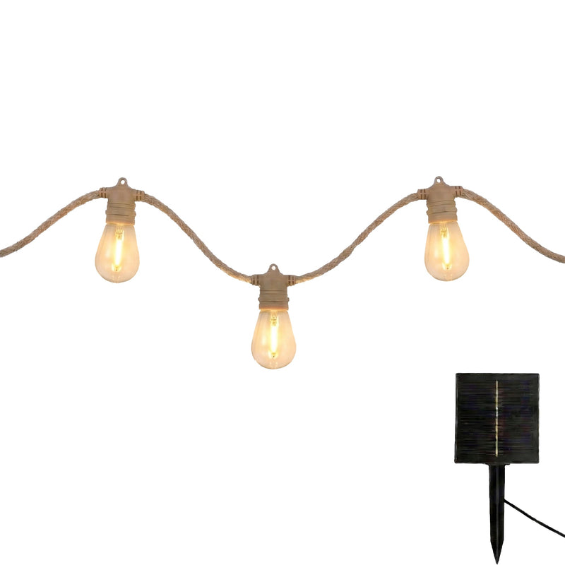 Fantasía - Guirnalda Solar - Cuerda - Beige