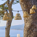 Tessa - E27 Wired Garland - Rattan - Beige