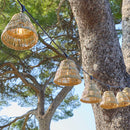 Tessa - E27 Wired Garland - Rattan - Beige