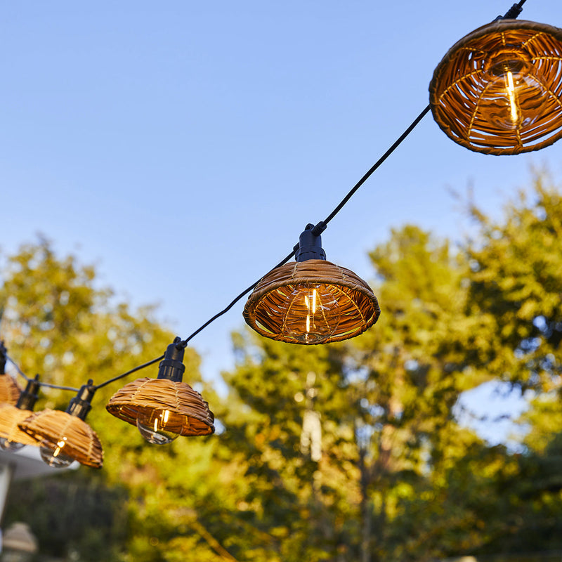 Cottage - Guirnalda Led con Cable - Poliratán - Beige