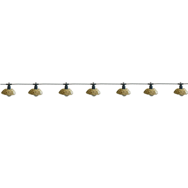 Cottage - Guirnalda Led con Cable - Poliratán - Beige