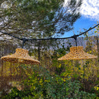 Moorea - E27 String Light - Rattan - Beige
