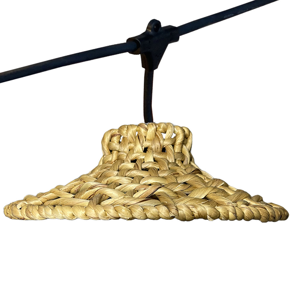 Moorea - E27 String Light - Rattan - Beige