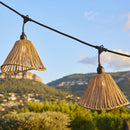 Raffy String - E27 Wired Garland - Rattan - Beige