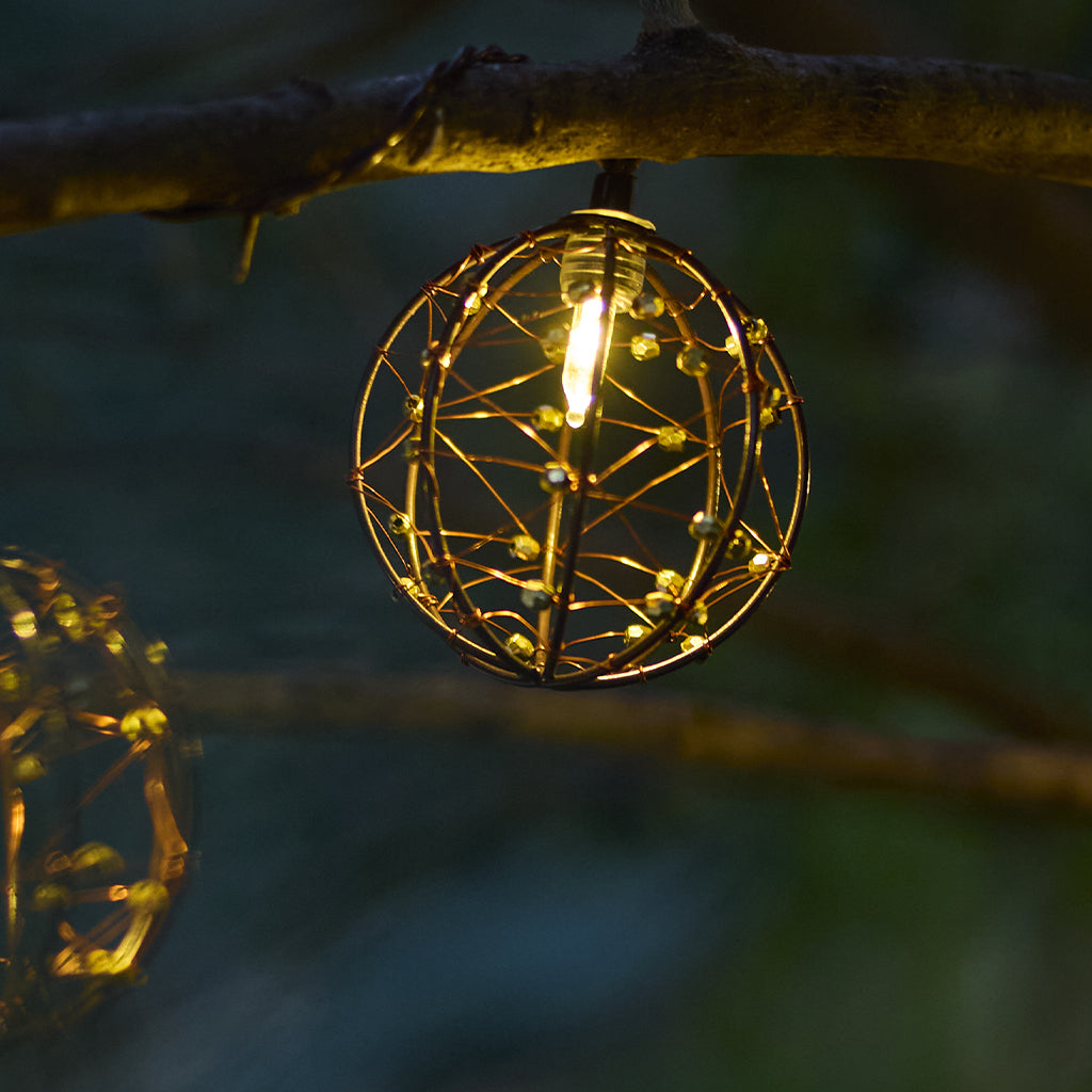 Rusty - Guirlande Solaire - Plastique - Marron