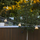 Natura - Guirlande Solaire Hybride - Bois - Beige